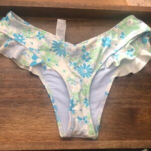 Aerie Floral Cheeky Bikini Bottom